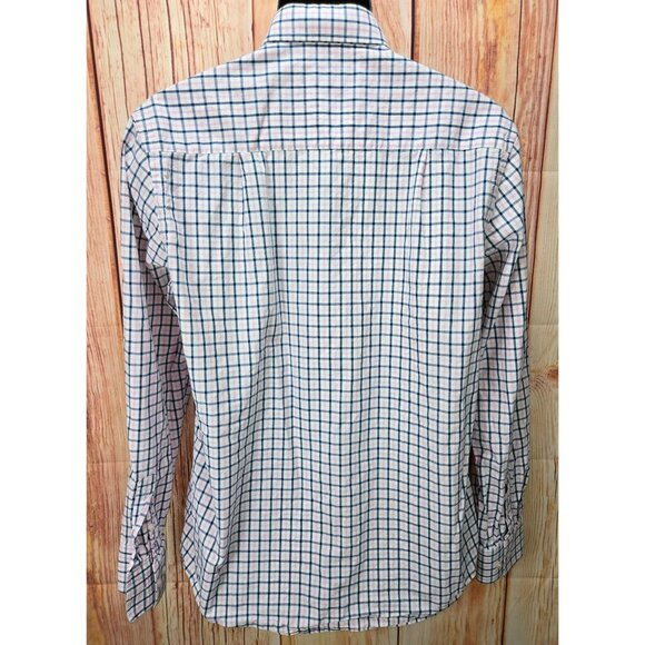 Givenchy Mens Modern Fit Long Sleeve Plaid Shirt Large - Picture 2 of 8